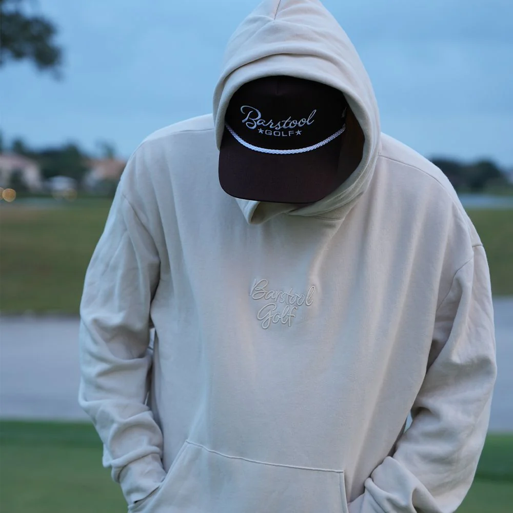 Barstool Golf Embroidered Hoodie - Image 4