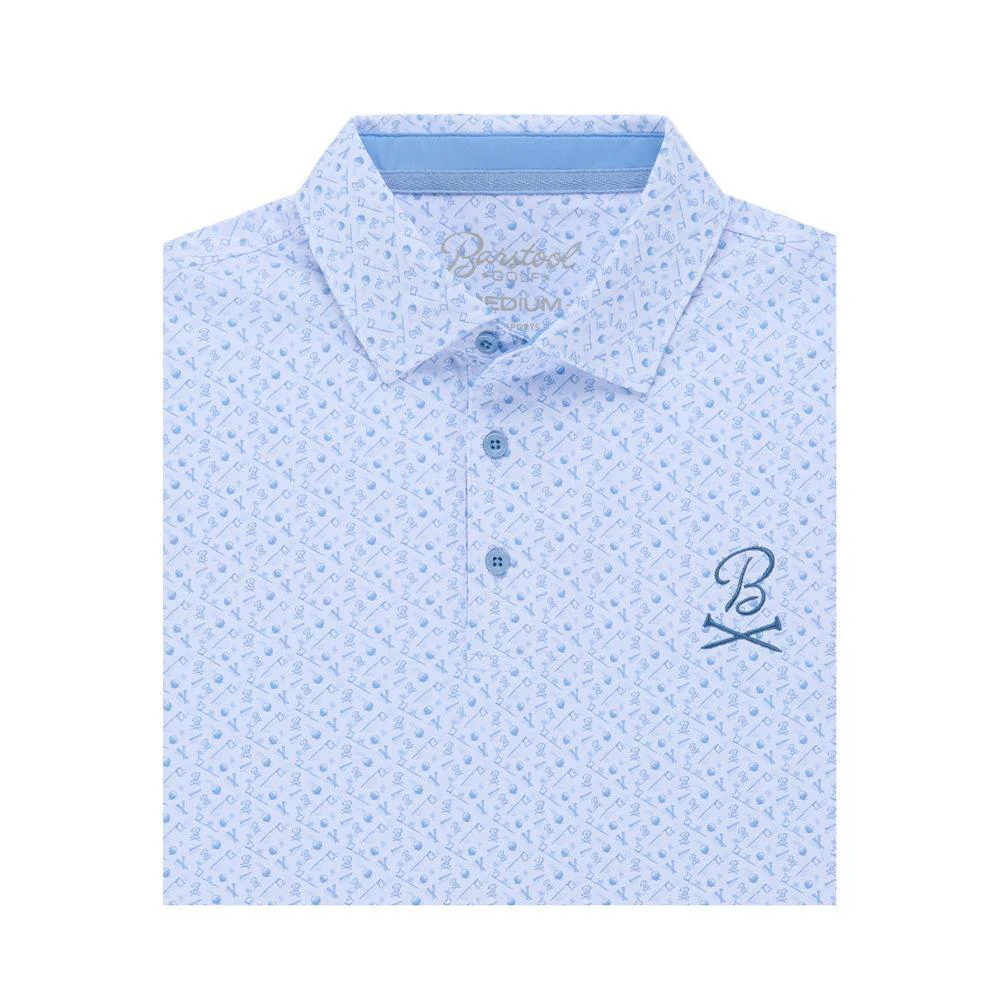 Barstool Golf Pin Flag Performance Polo