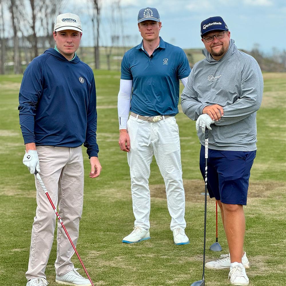 Barstool Golf Script Layering Performance Hoodie - Image 4