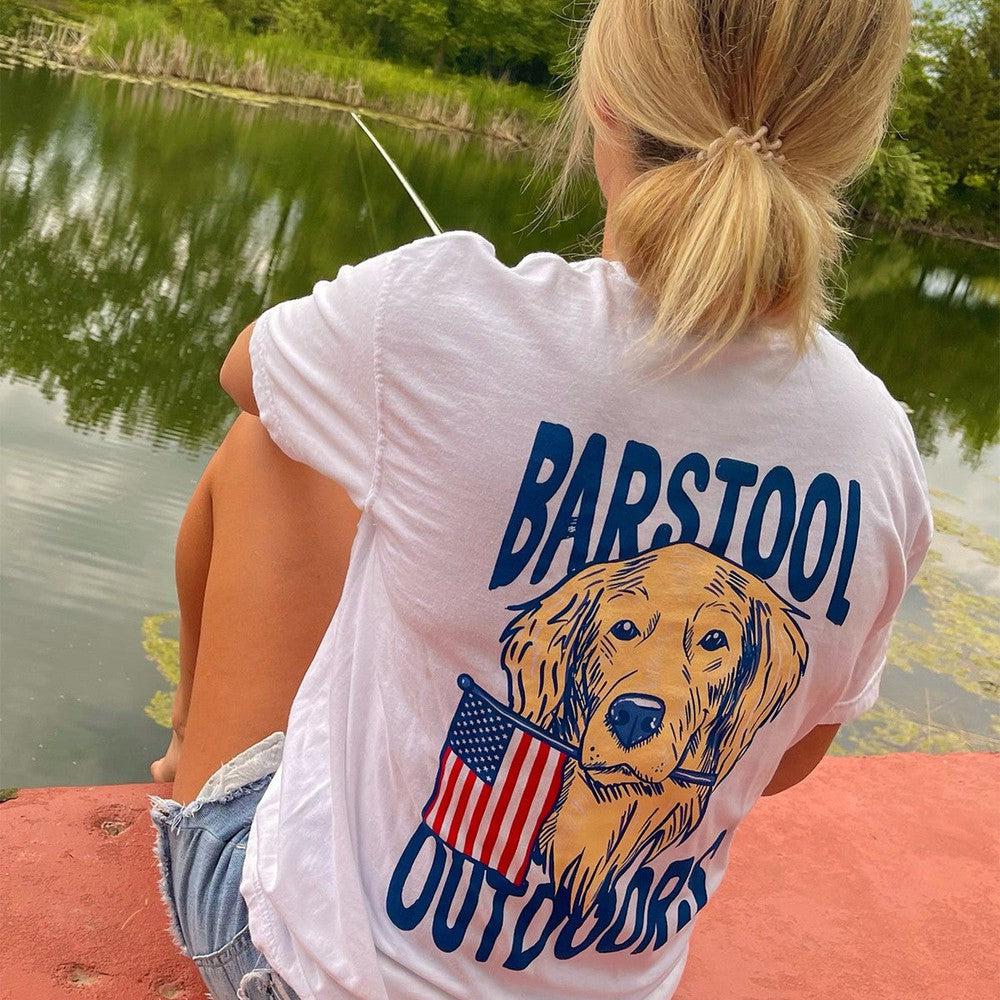 Barstool Outdoors Dog USA Pocket Tee - Image 2