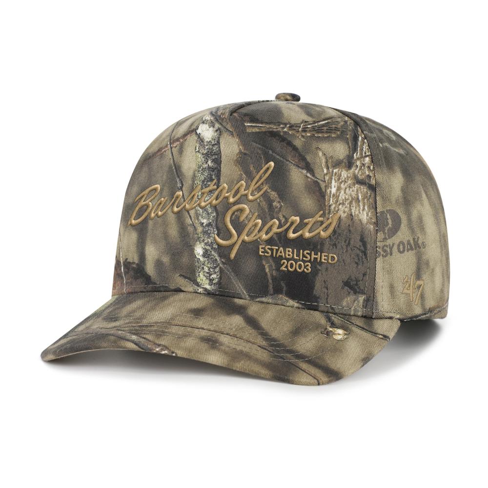 Barstool Sports x Mossy Oak Camo Script '47 HITCH Snapback Hat - Image 5