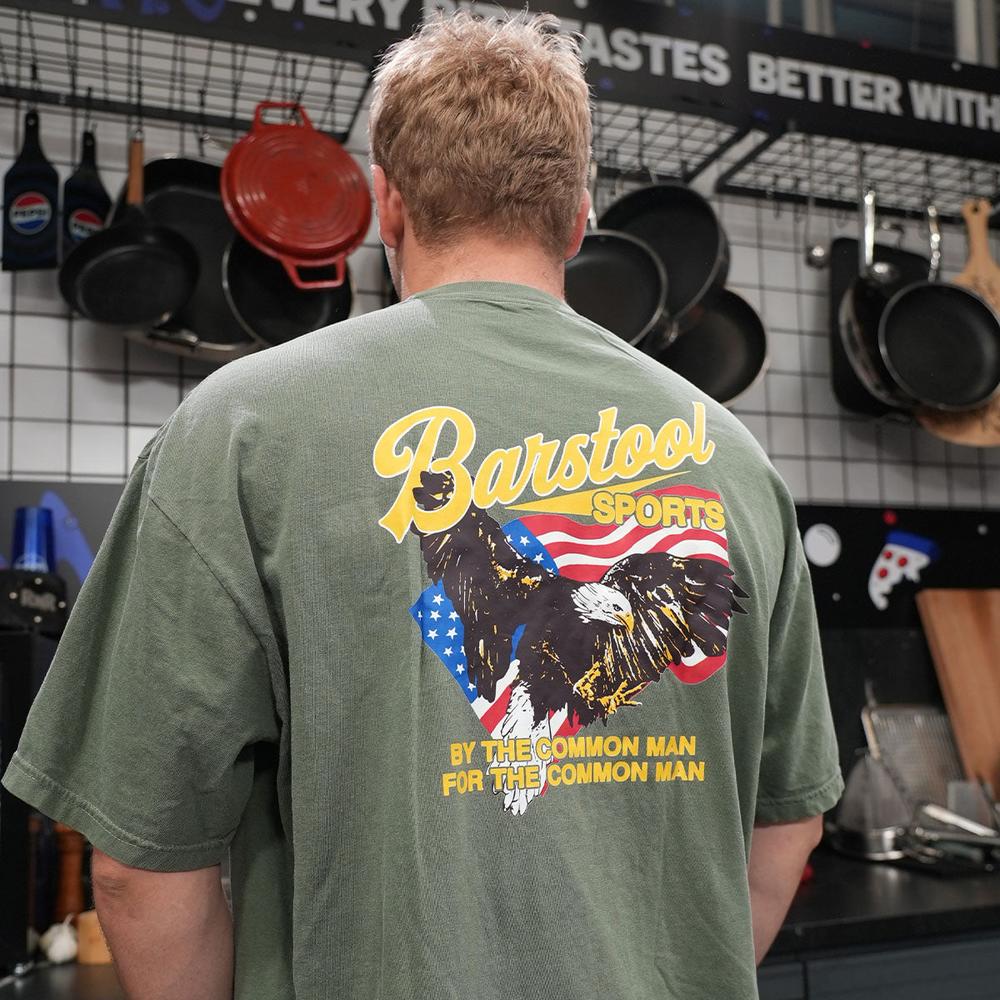 Barstool Sports Eagle Flag Pocket Tee - Image 3