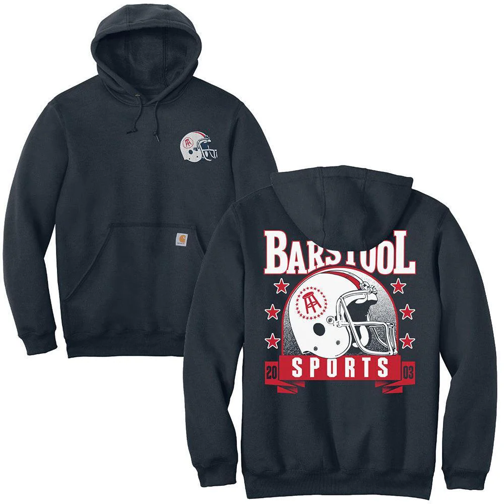 Barstool Sports Football Helmet Premium Hoodie