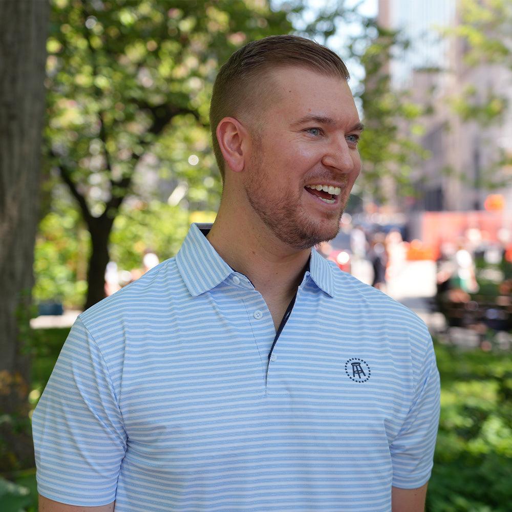 Barstool Sports Weaver Stripe Performance Polo - Image 3
