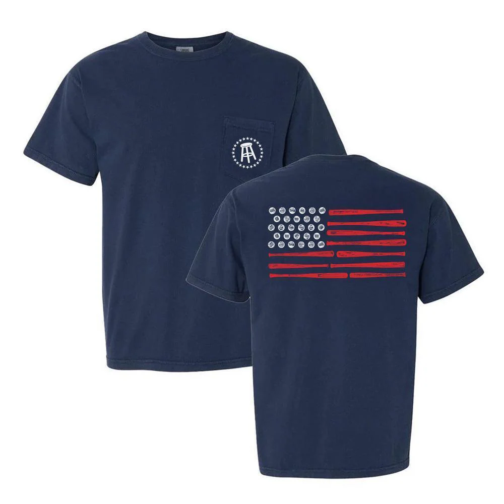 Baseball Flag Pocket Tee
