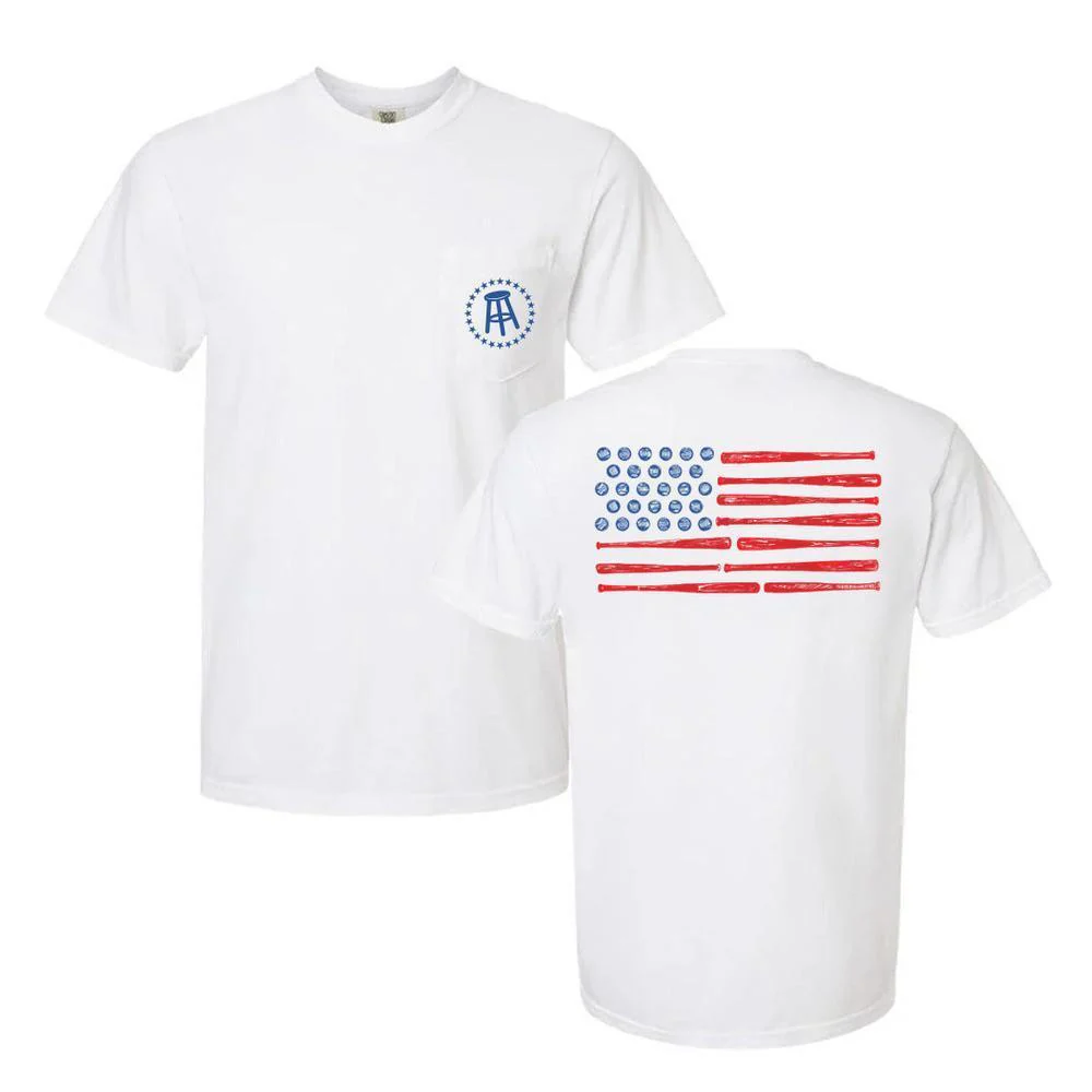 Baseball Flag Pocket Tee - Image 2