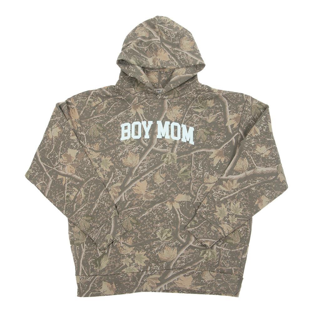 Boy Mom Camo Puff Print Hoodie - Image 2