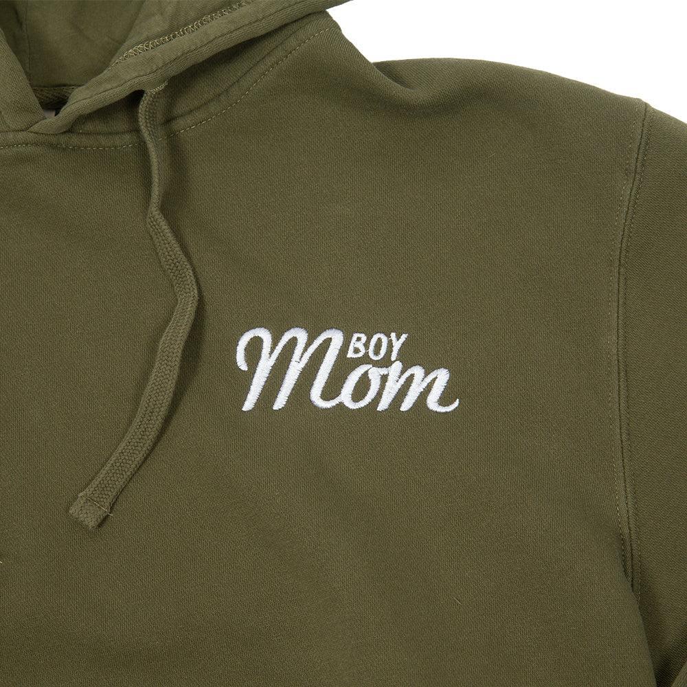 Boy Mom Embroidered Pigment Dyed Hoodie - Image 2