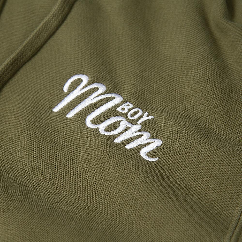 Boy Mom Embroidered Pigment Dyed Hoodie - Image 3