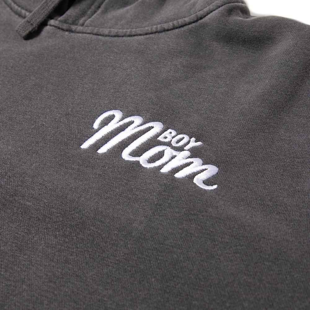 Boy Mom Embroidered Pigment Dyed Hoodie - Image 5