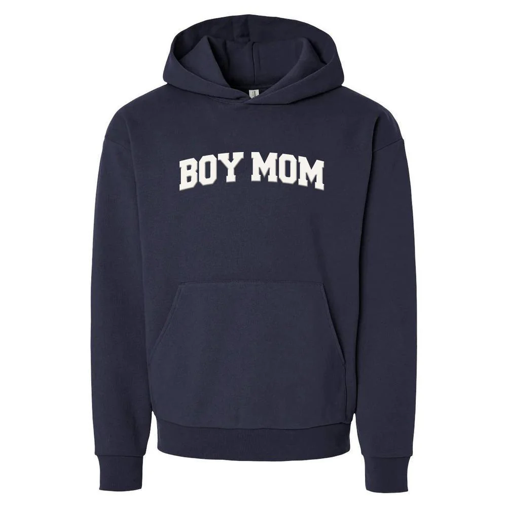Boy Mom Puff Print Hoodie