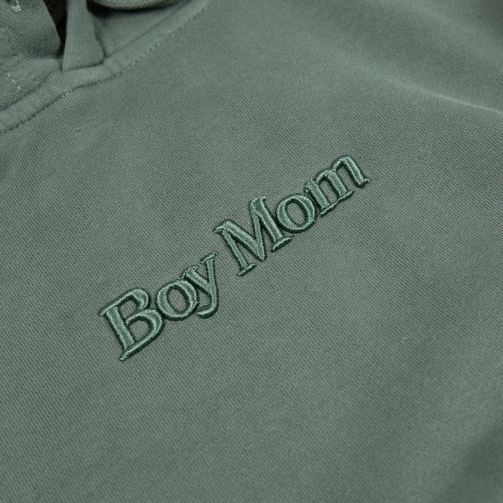Boy Mom Raised Embroidery Pigment Dyed Hoodie - Image 6