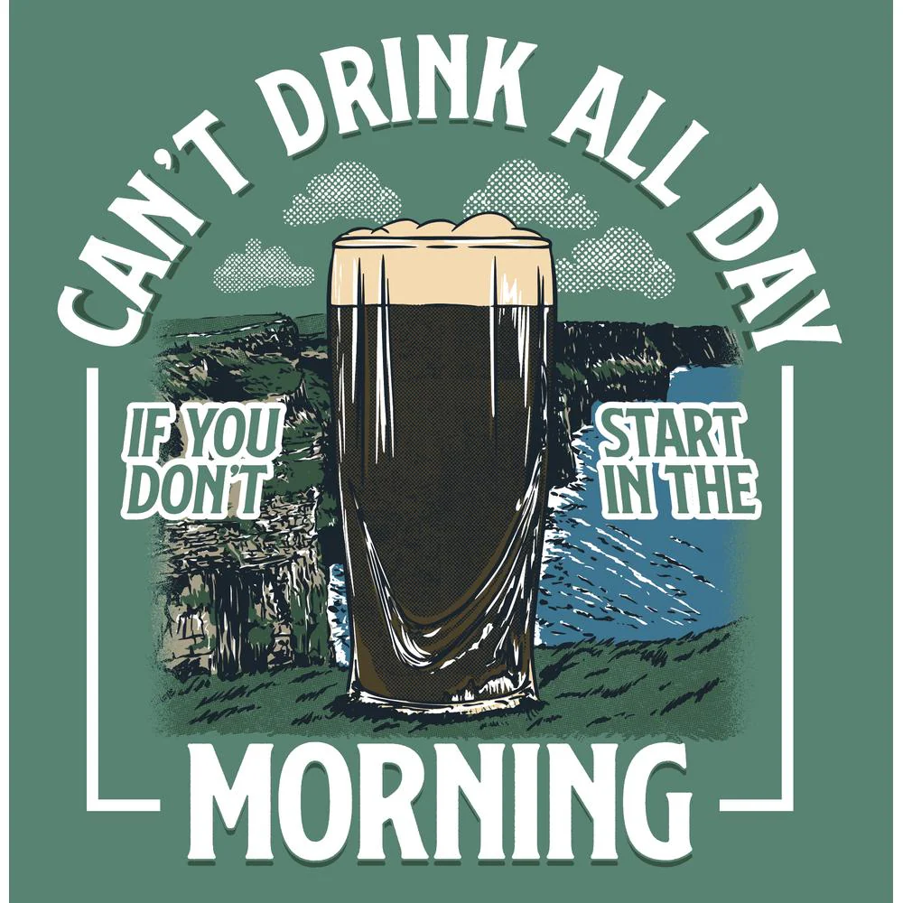 Can't Drink All Day Cliffs Pocket Tee - Image 4