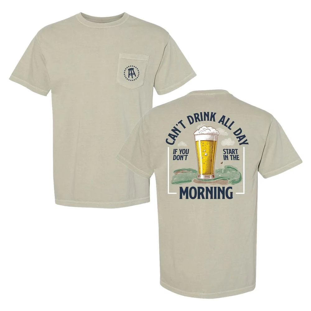 Can't Drink All Day Golf Pocket Tee - Image 2