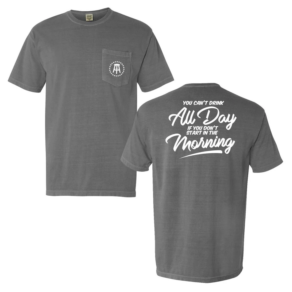 Can't Drink All Day Pocket Tee II - Image 4