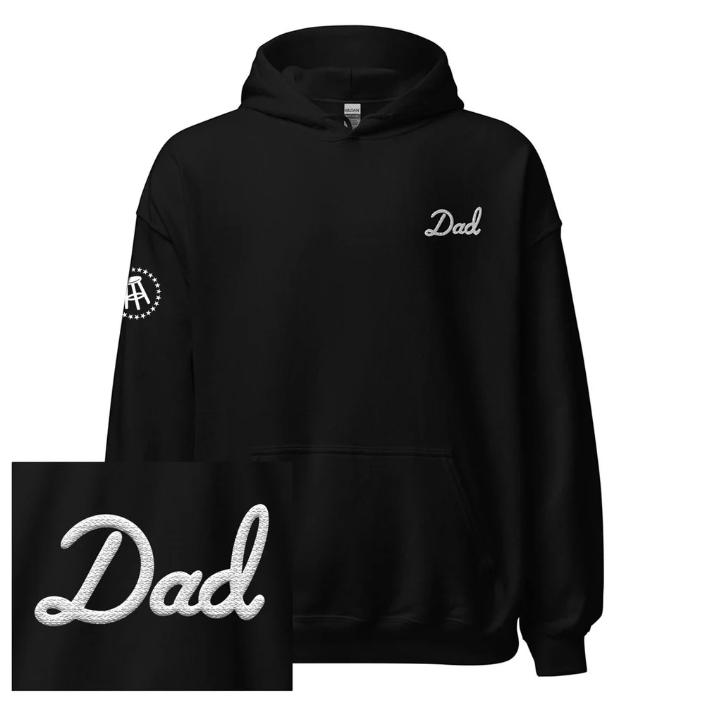 Dad Embroidered Hoodie - Image 3