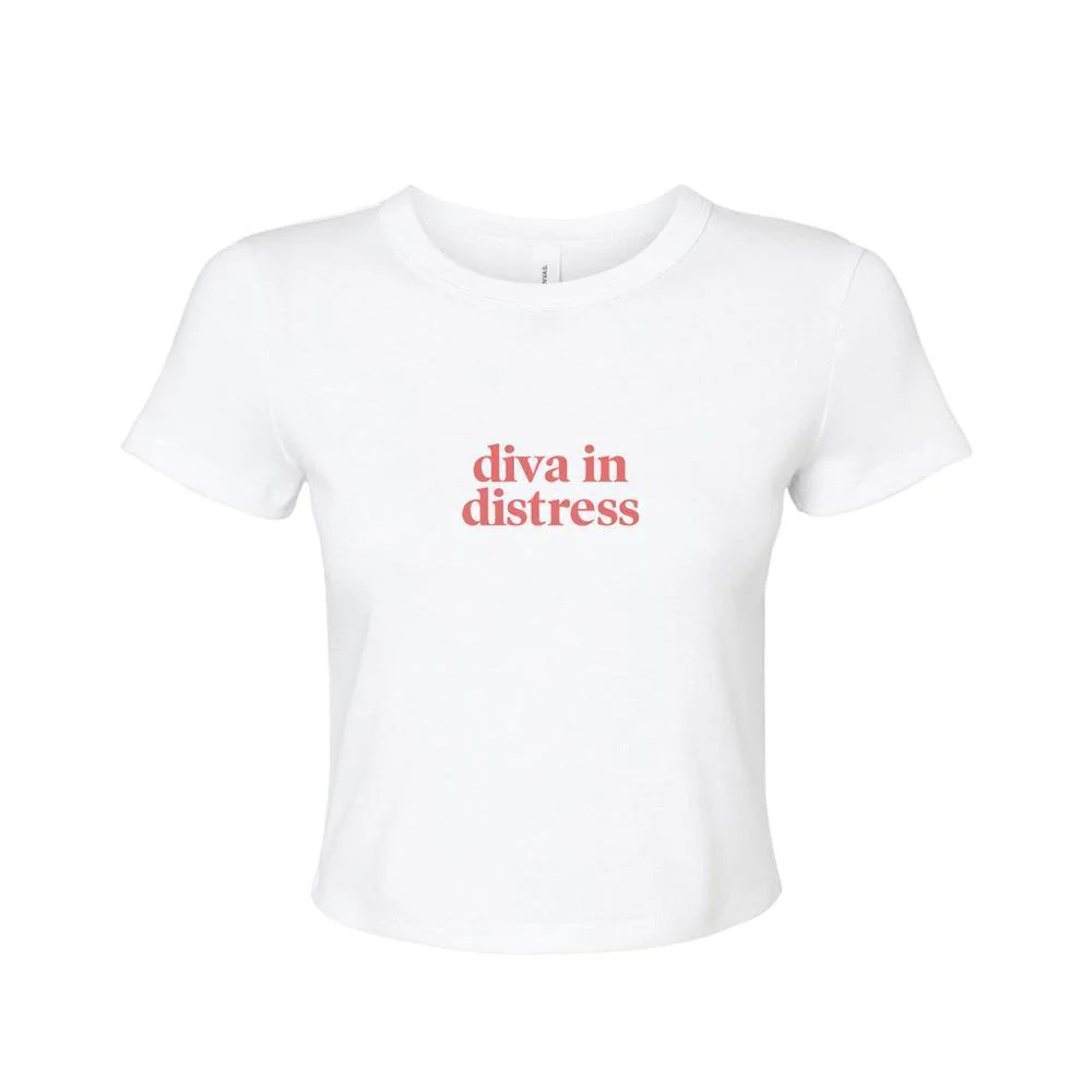 Diva in Distress Baby Tee - Image 2