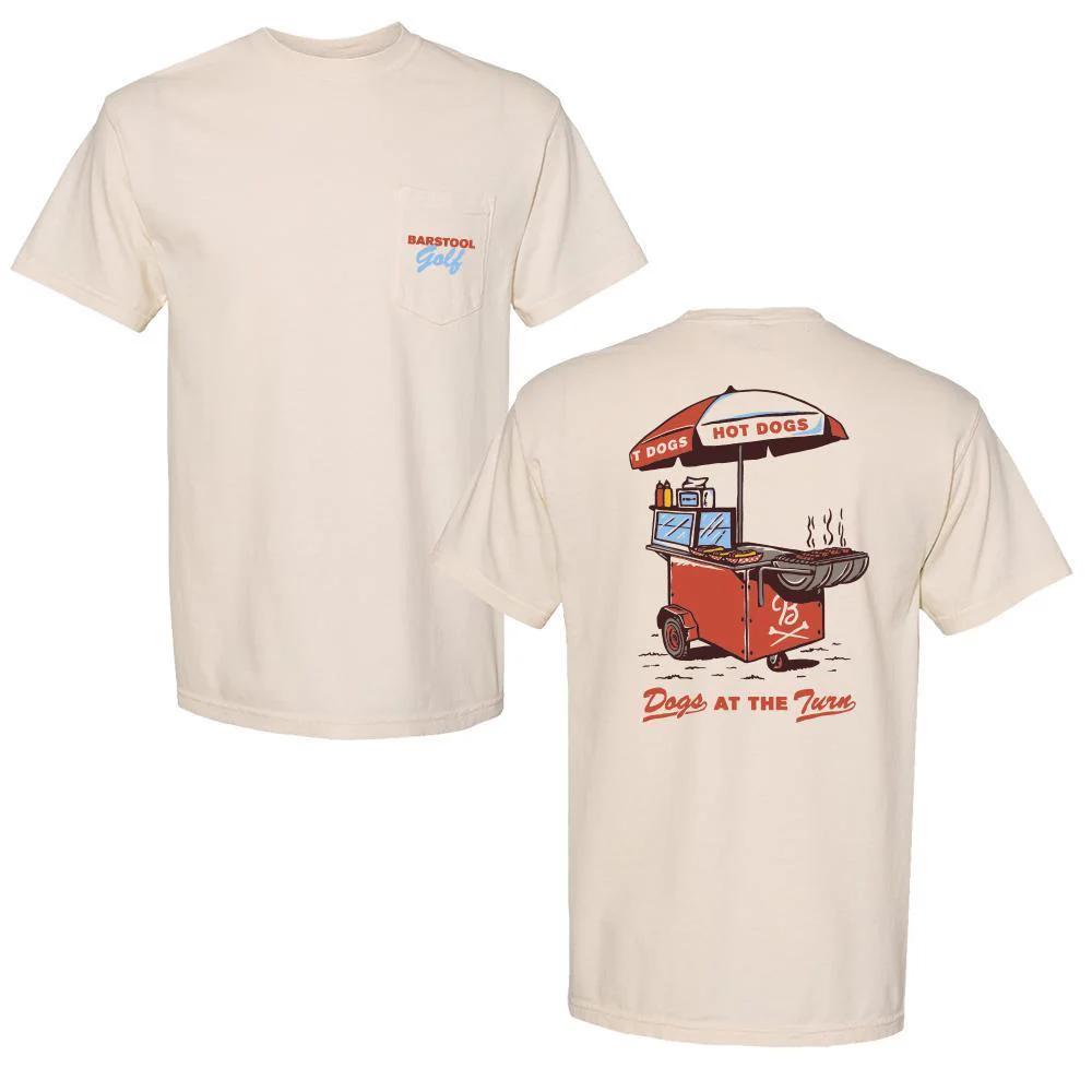 Dogs At The Turn Pocket Tee
