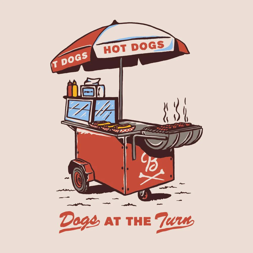 Dogs At The Turn Pocket Tee - Image 2