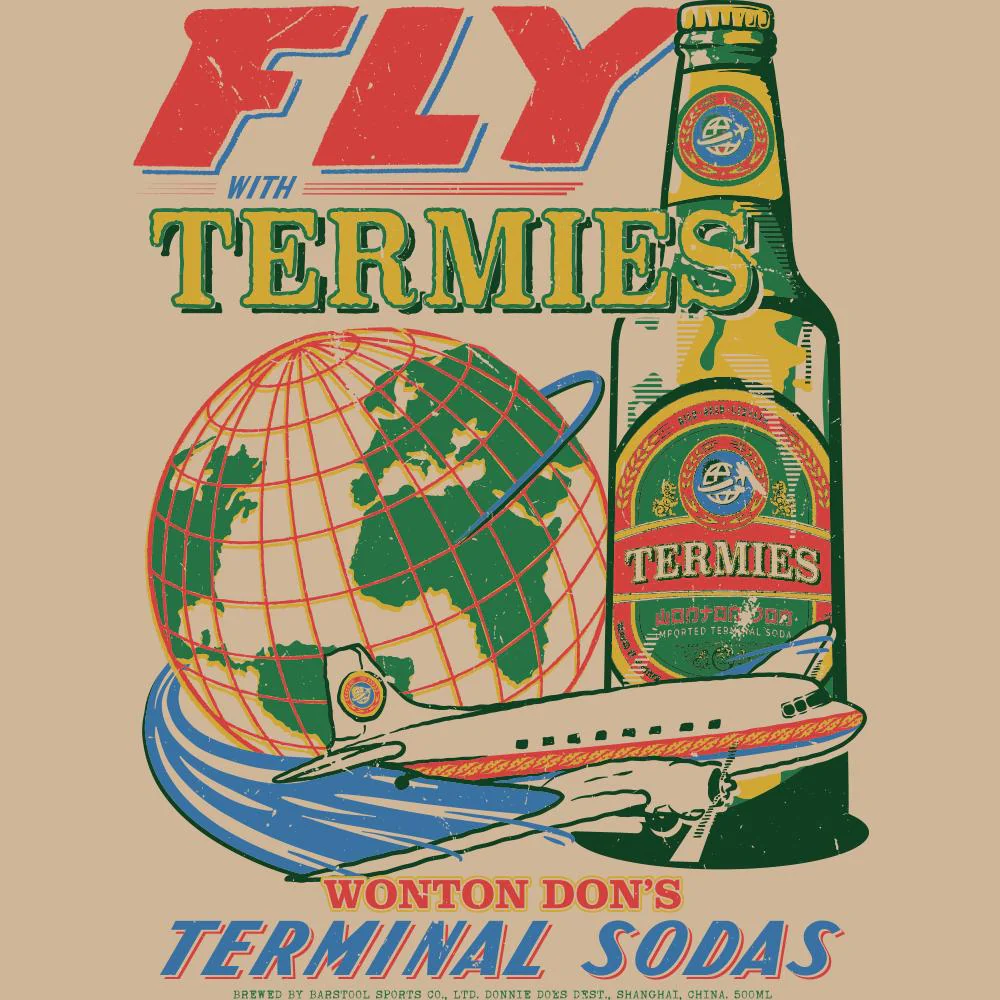 Fly With Termies Pigment Dyed Hoodie - Image 2