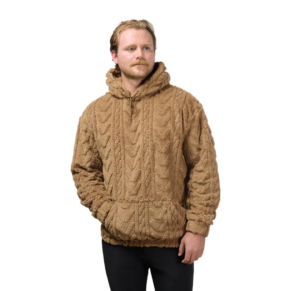 Geometric Plush Hoodie - Image 2
