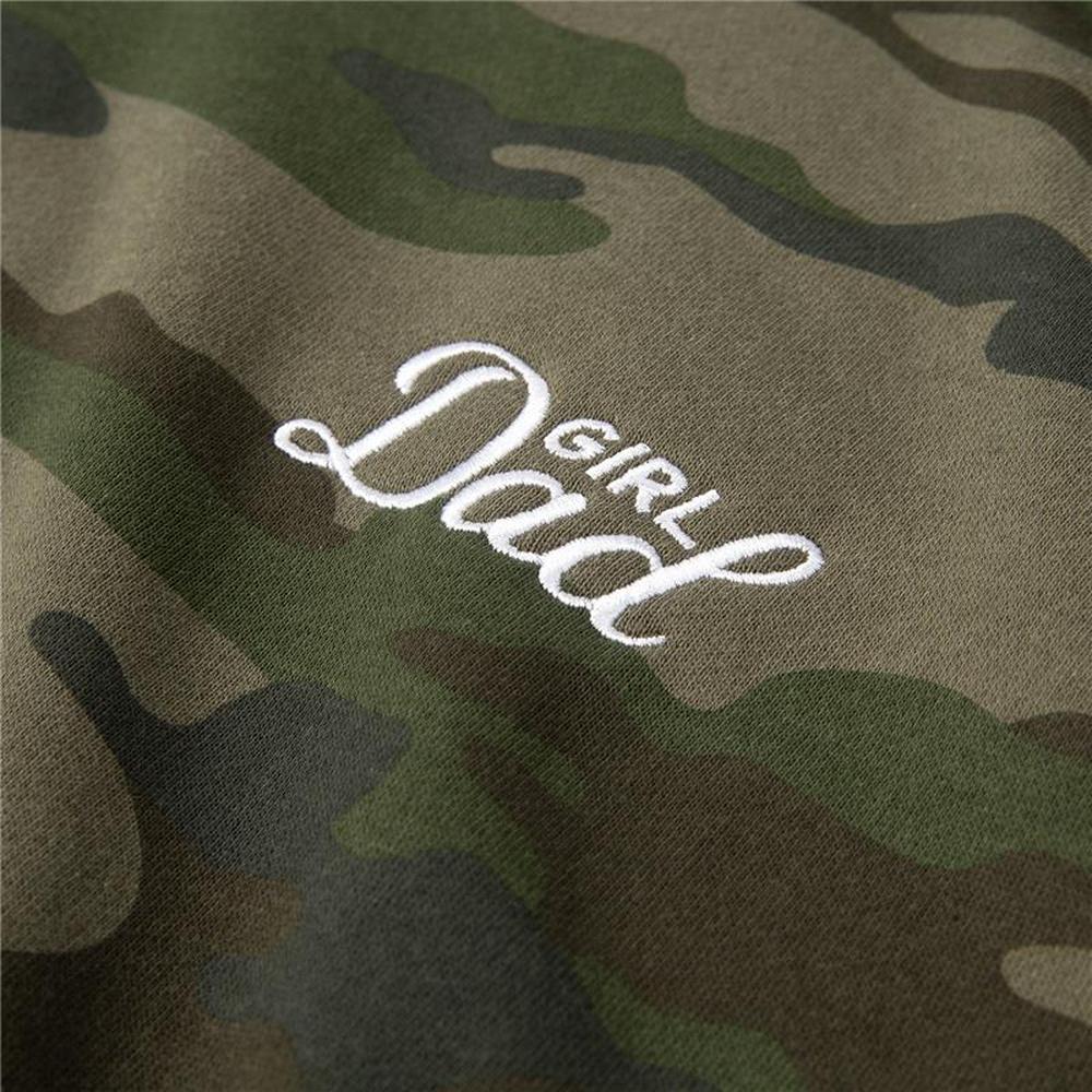 Girl Dad Embroidered Camo Hoodie - Image 2