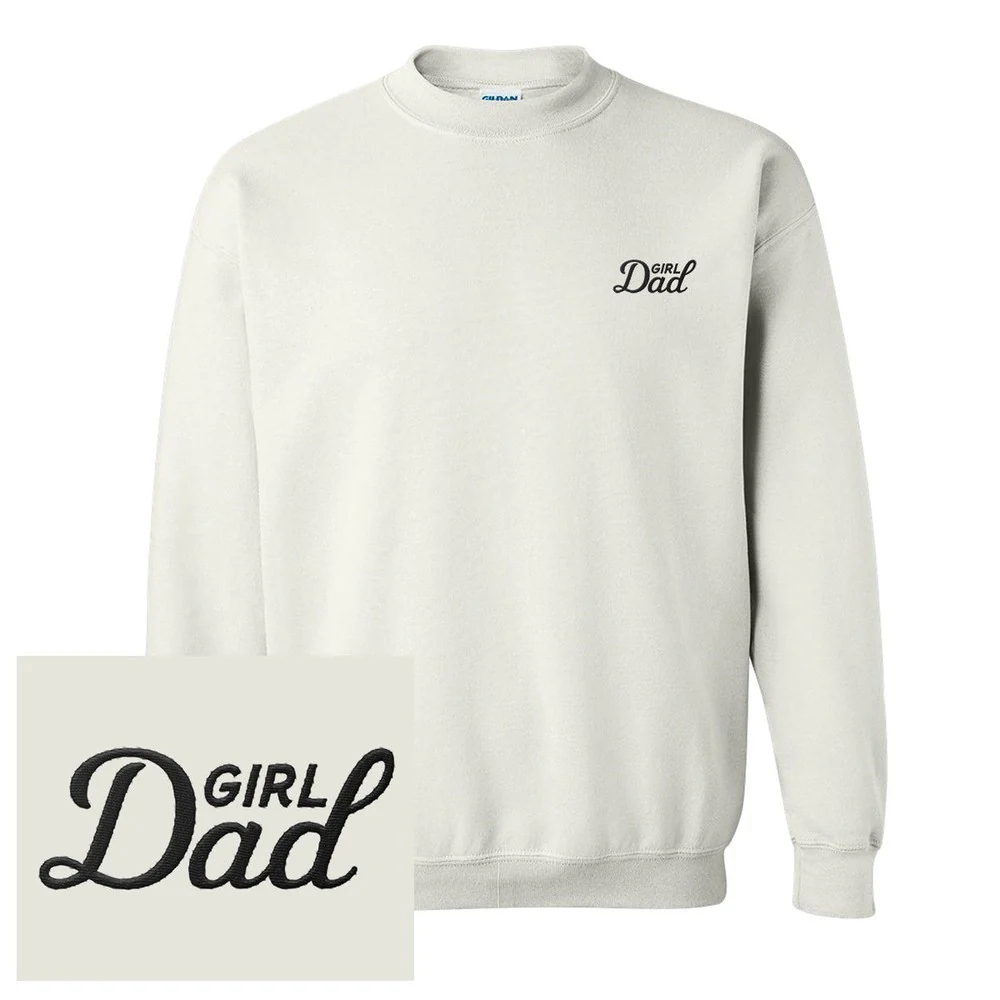 Girl Dad Embroidered Crewneck - Image 6