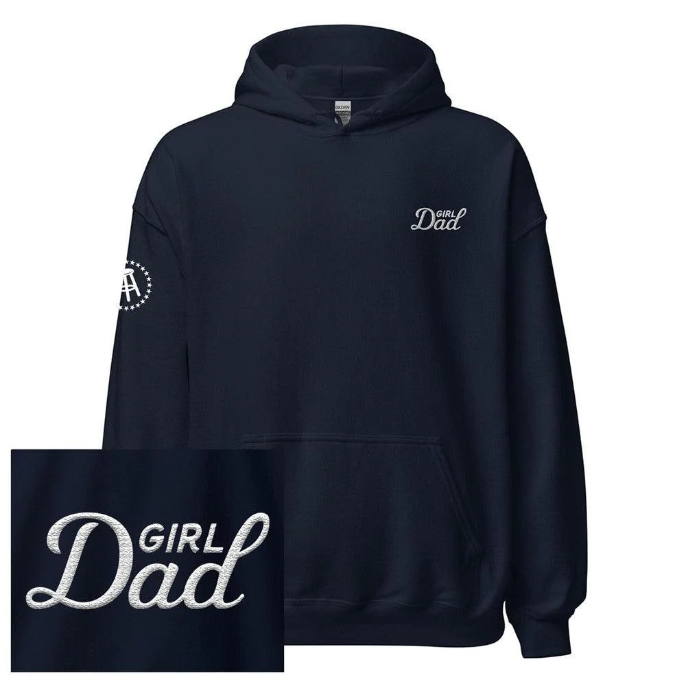 Girl Dad Embroidered Hoodie - Image 3