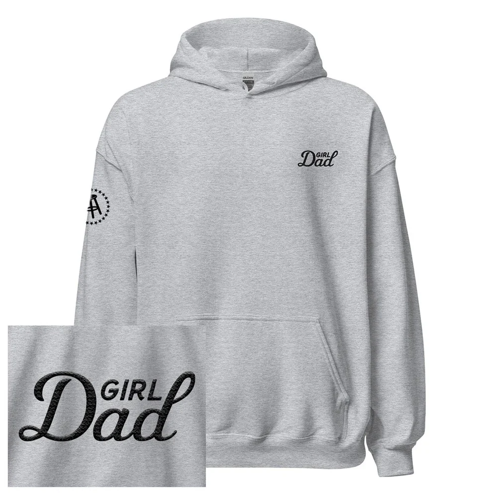 Girl Dad Embroidered Hoodie - Image 5
