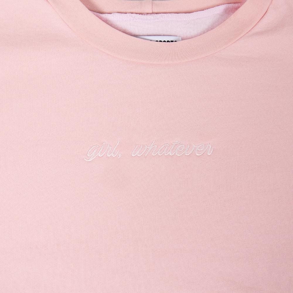 Girl Whatever Embroidered Cropped Crewneck - Image 7