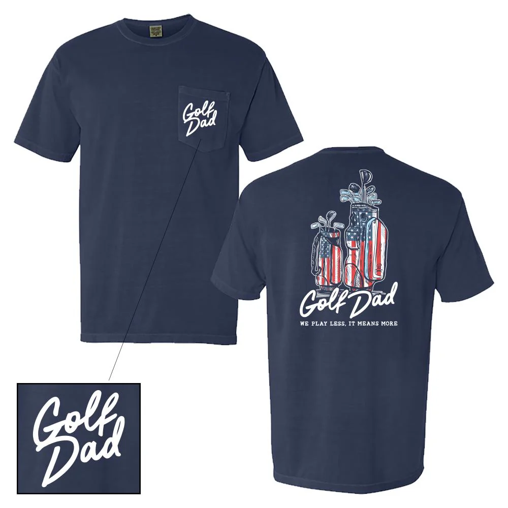 Golf Dad Bags USA Pocket Tee - Image 4