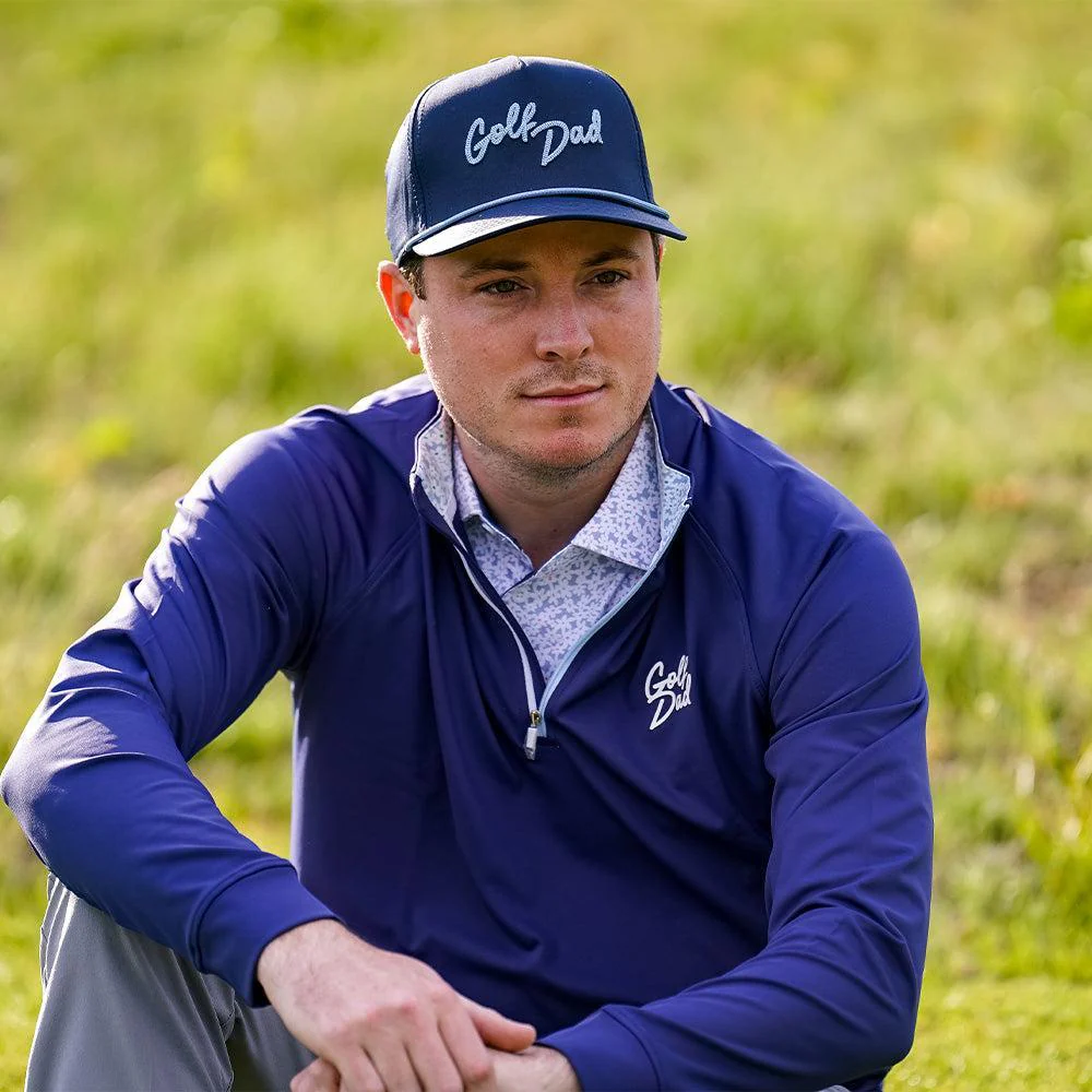 Golf Dad Floral Quarter Zip - Image 3