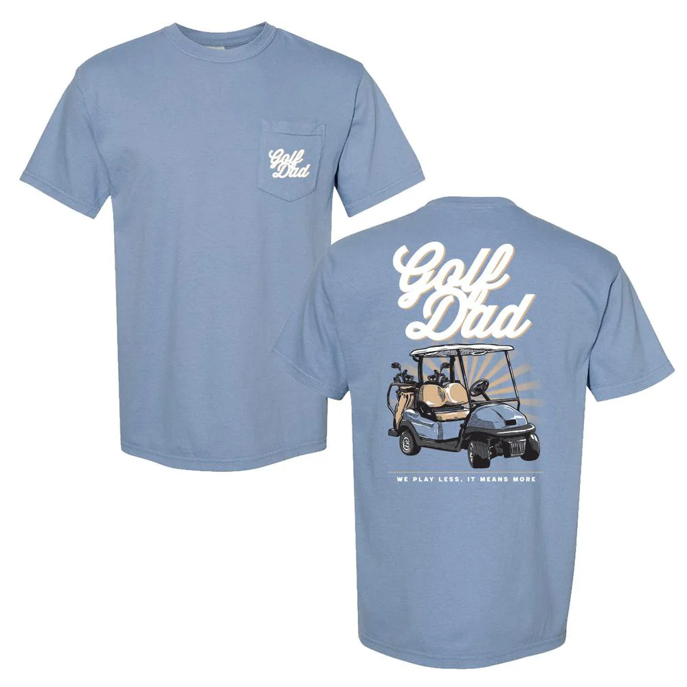 Golf Dad Golf Cart Pocket Tee - Image 3