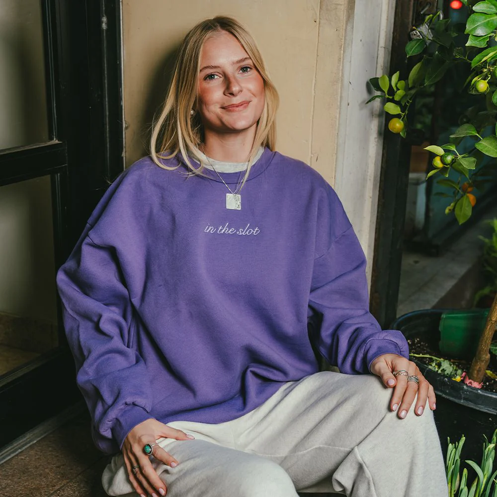 In The Slot Embroidered Crewneck - Image 3