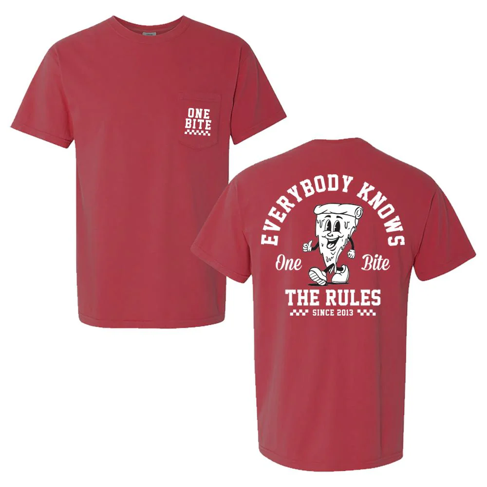 One Bite Checkered Pocket Tee