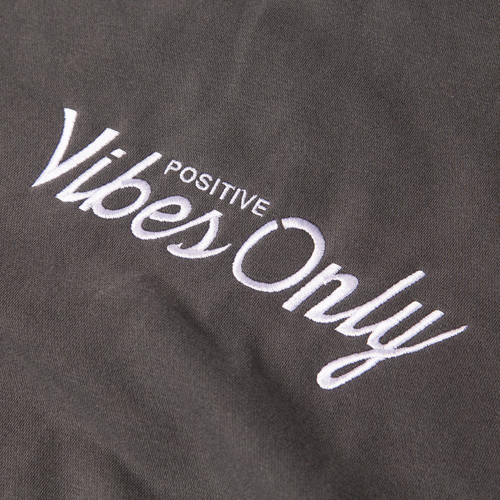 Positive Vibes Only Embroidered Premium Hoodie - Image 3