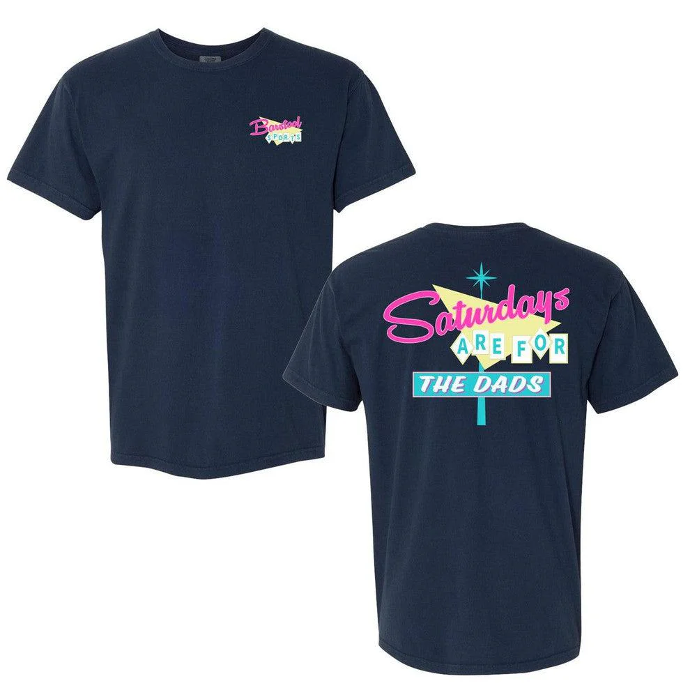 Saturdays Are For The Dads Retro Sign Tee - Image 4