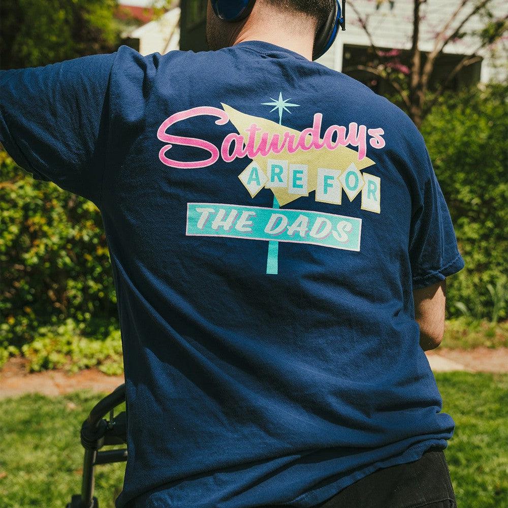 Saturdays Are For The Dads Retro Sign Tee - Image 6