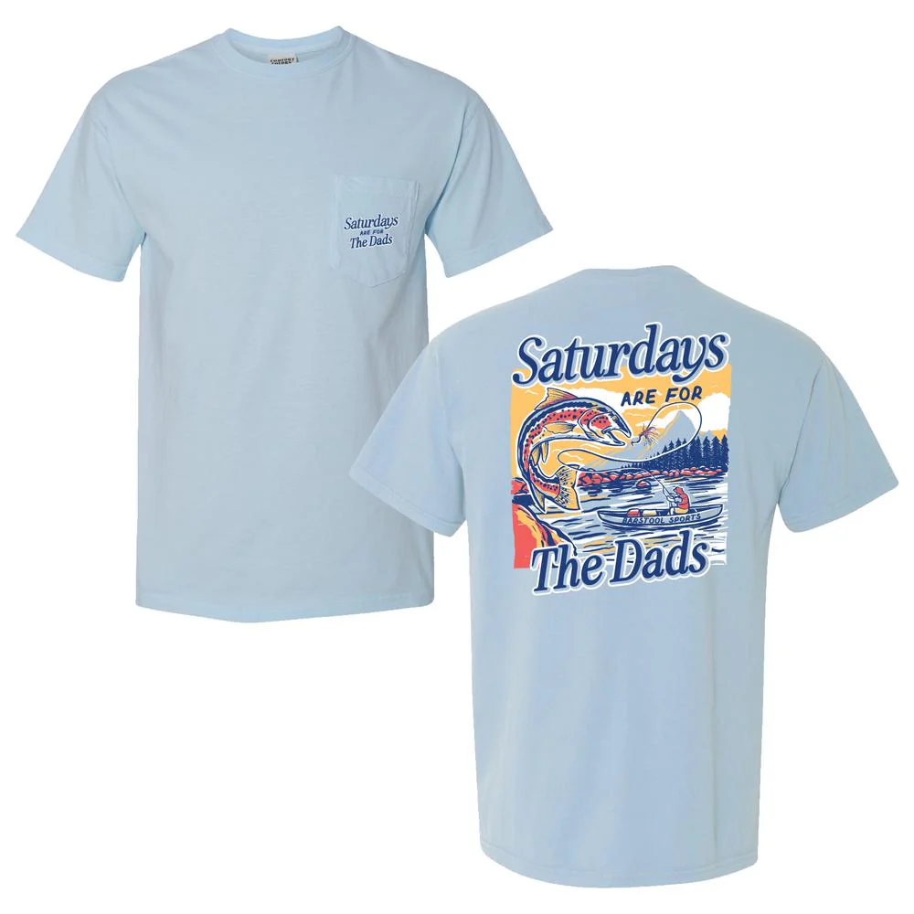 Saturdays Are For The Dads Fish Pocket Tee