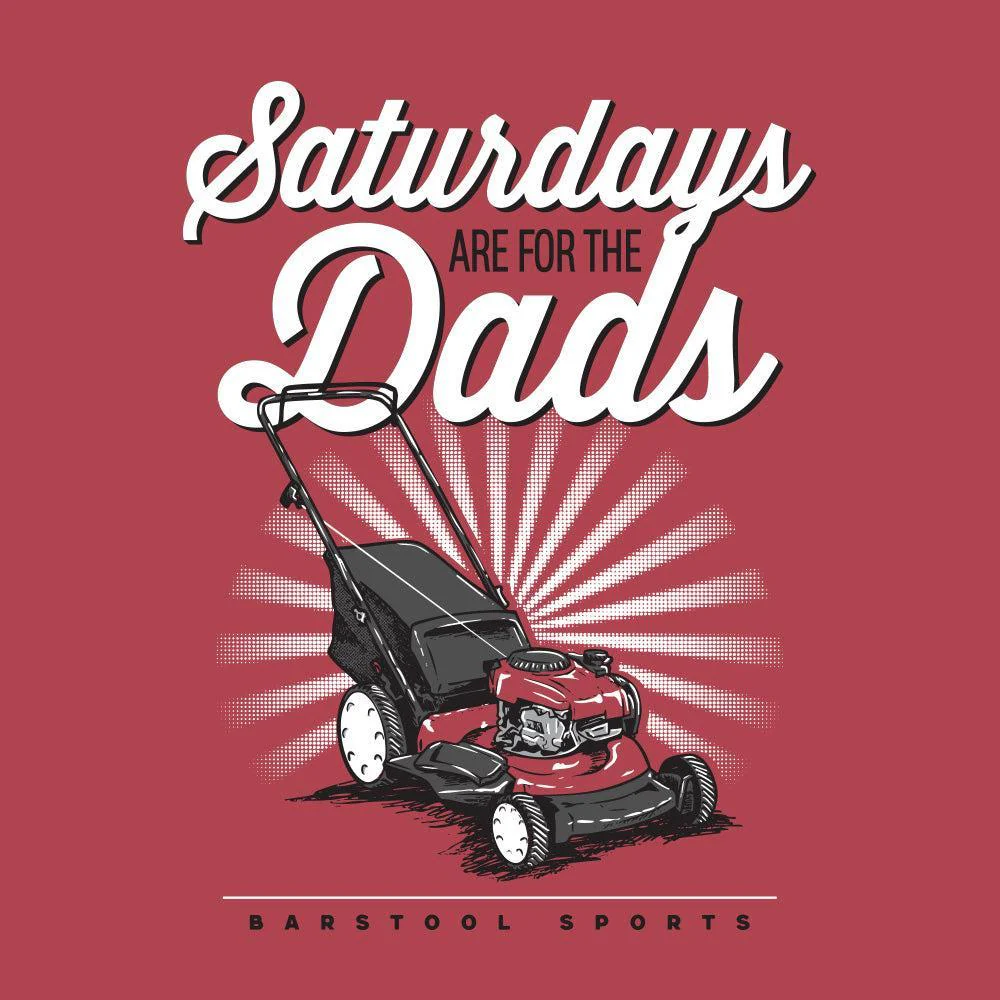 Saturdays Are For The Dads Push Mower Pocket Tee - Image 4