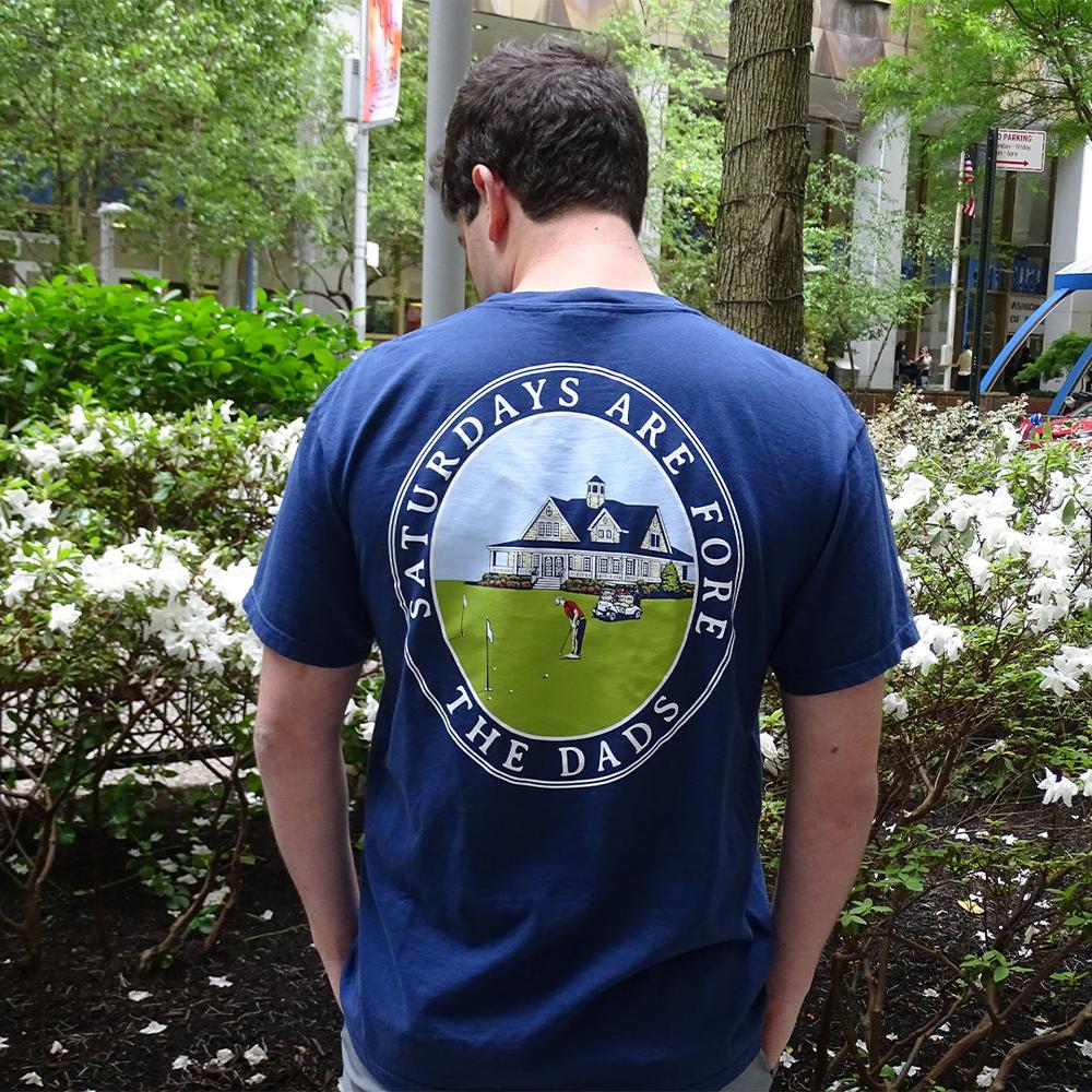 Saturdays Are Fore The Dads Clubhouse Pocket Tee - Image 7