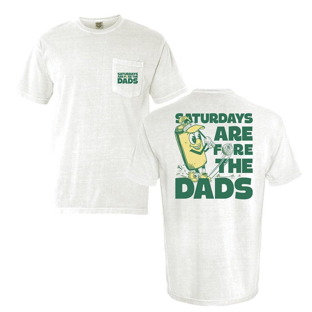 Saturdays Are Fore The Dads Golf Pocket Tee - Image 3