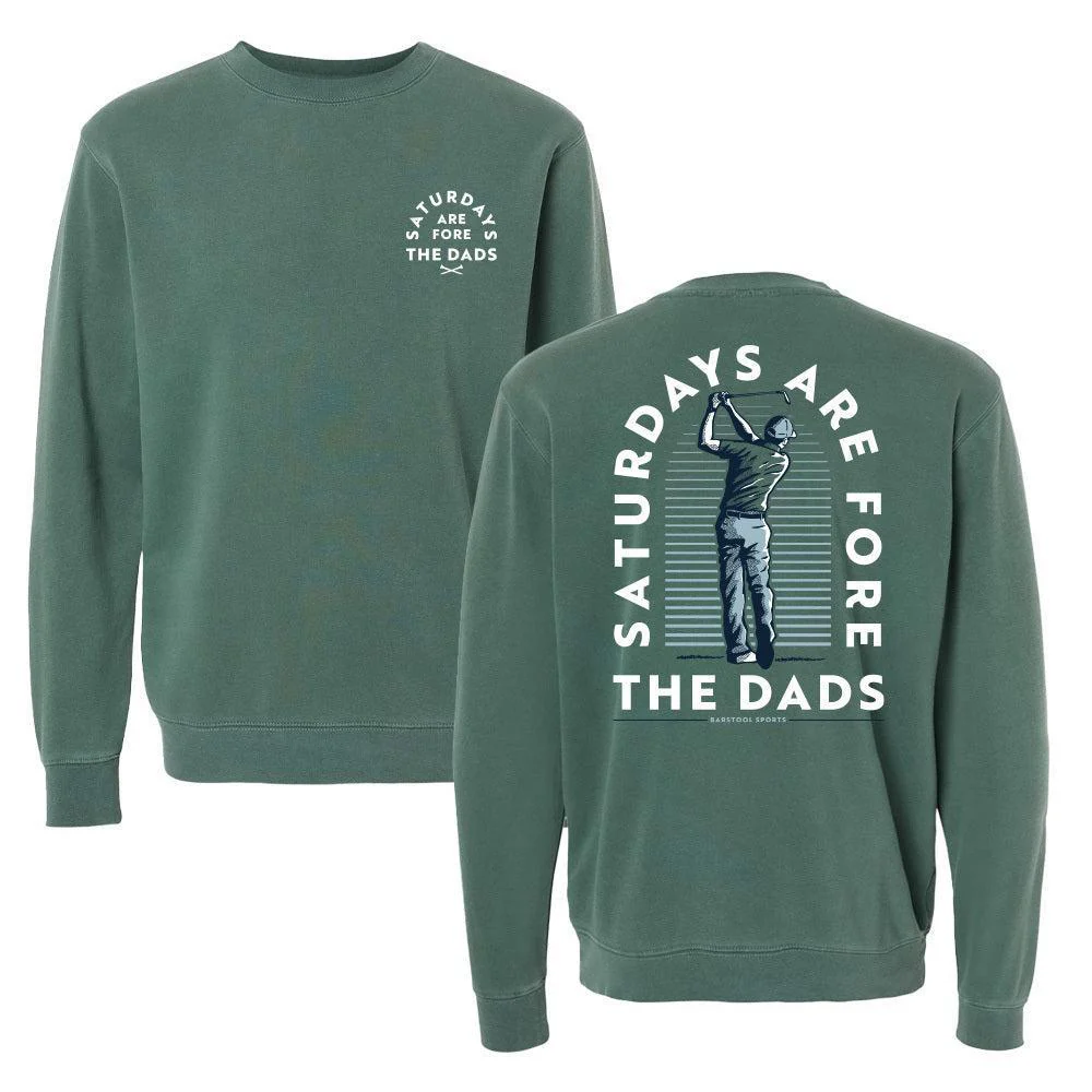Saturdays Are Fore The Dads Golfer Crewneck
