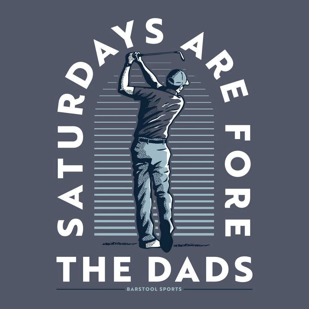 Saturdays Are Fore The Dads Golfer Pocket Tee - Image 3