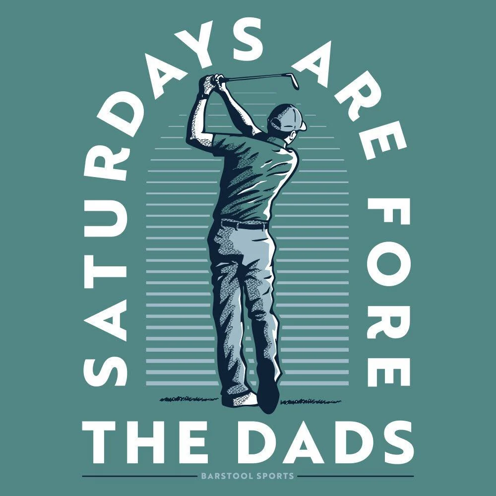 Saturdays Are Fore The Dads Golfer Pocket Tee - Image 5