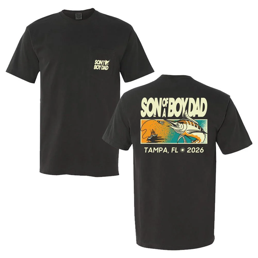 Son of a Boy Dad Fish Pocket Tee
