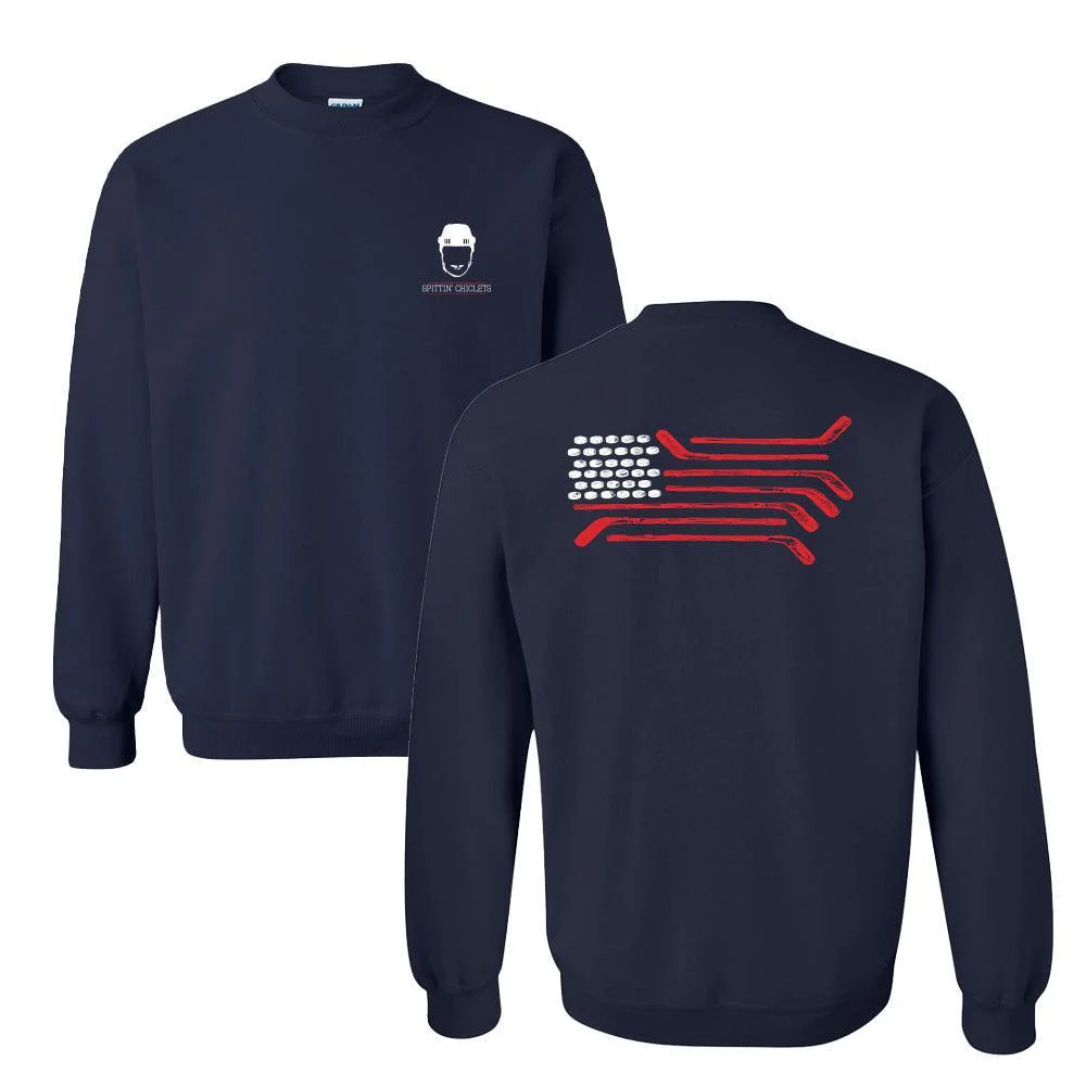 Spittin Chiclets Flag Crewneck - Image 2