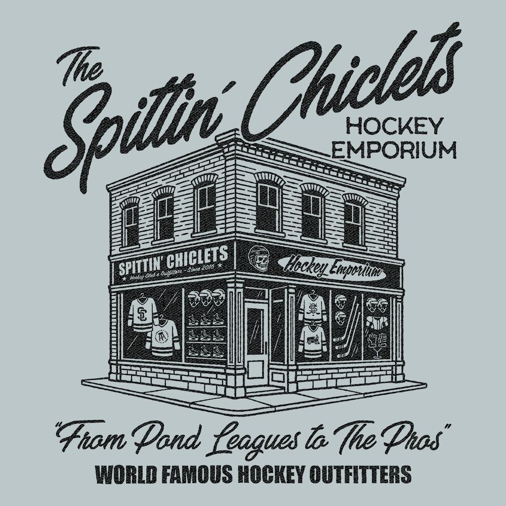 Spittin Chiclets Hockey Emporium Hoodie - Image 2