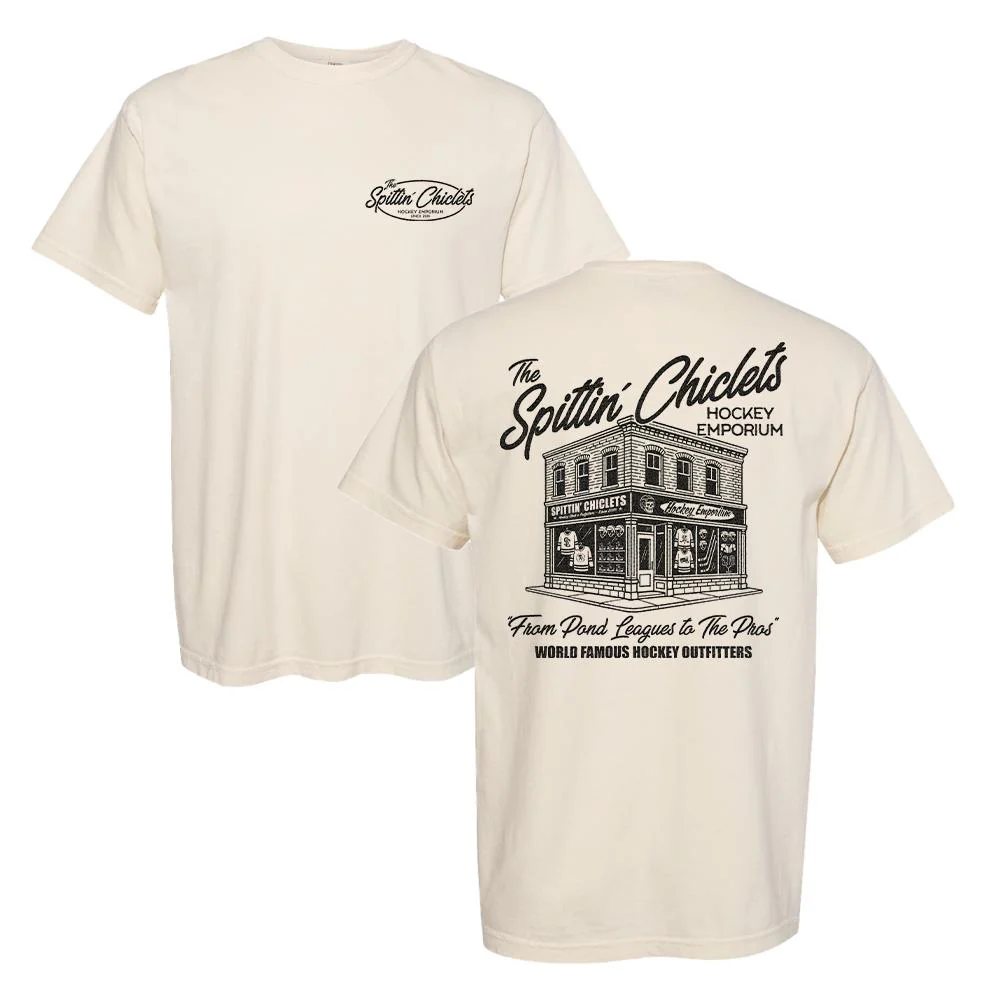 Spittin Chiclets Hockey Emporium Tee