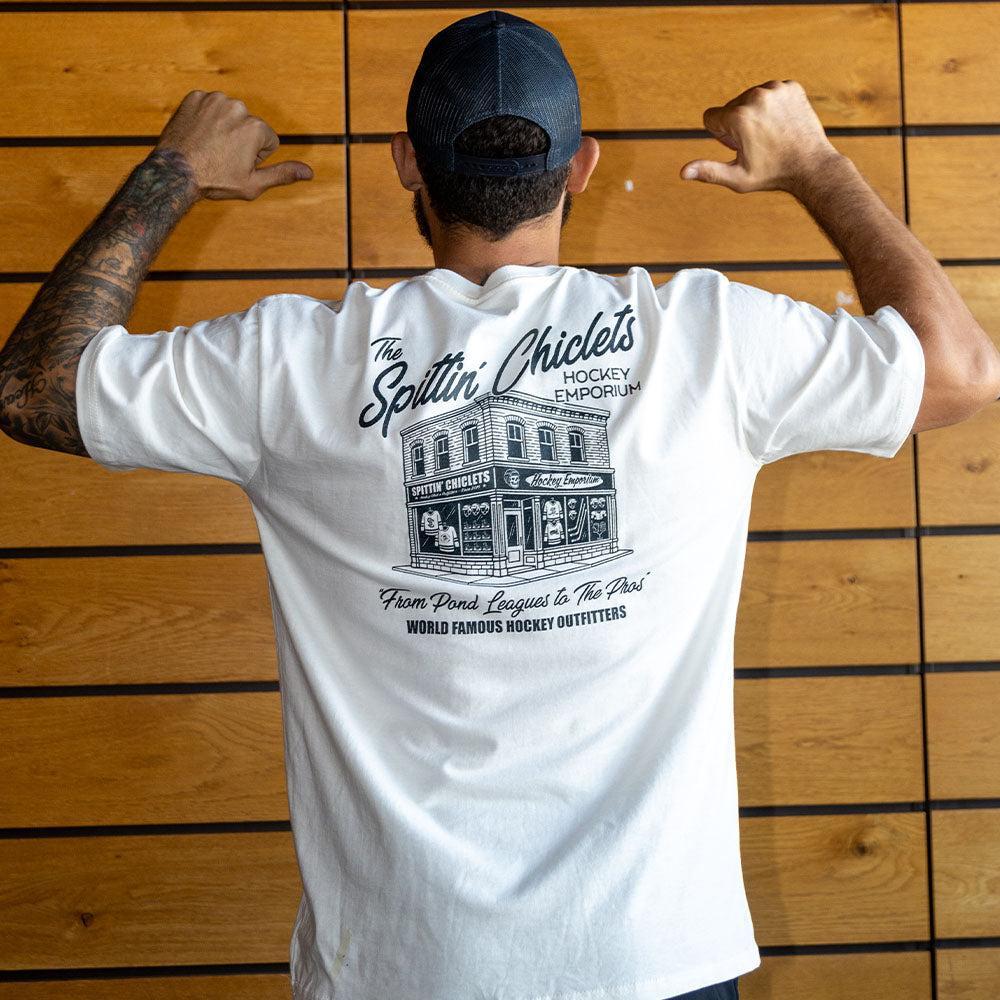 Spittin Chiclets Hockey Emporium Tee - Image 2